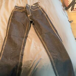 Dickies Blue Flare Wide Leg Jeans